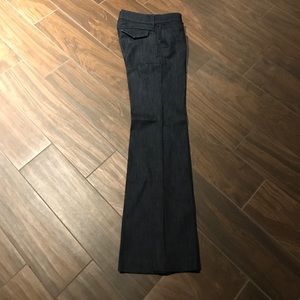 Banana Republic dark wash flare leg pants